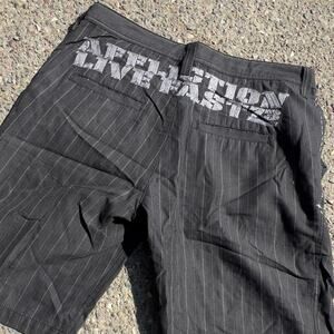 Affliction Y2K Shorts with back print